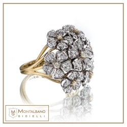 Anello Fiori di pesco 7 fiori| Gioielli De Nobili